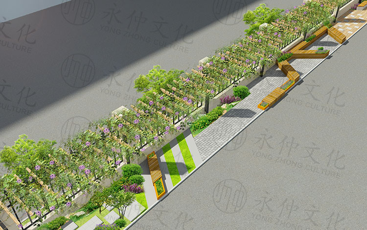 興華街二小入門景觀設(shè)計—河南學(xué)校景觀建設(shè)公司