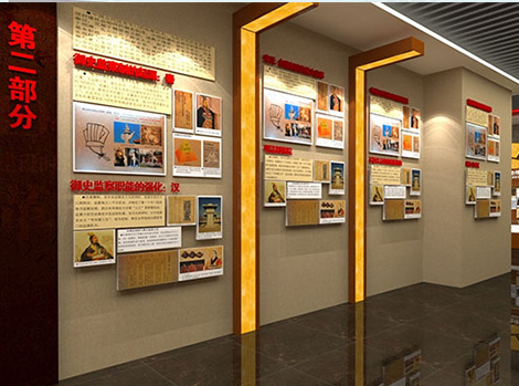 黨建展廳裝修—鄭州某院史館設(shè)計(jì)案例效果圖